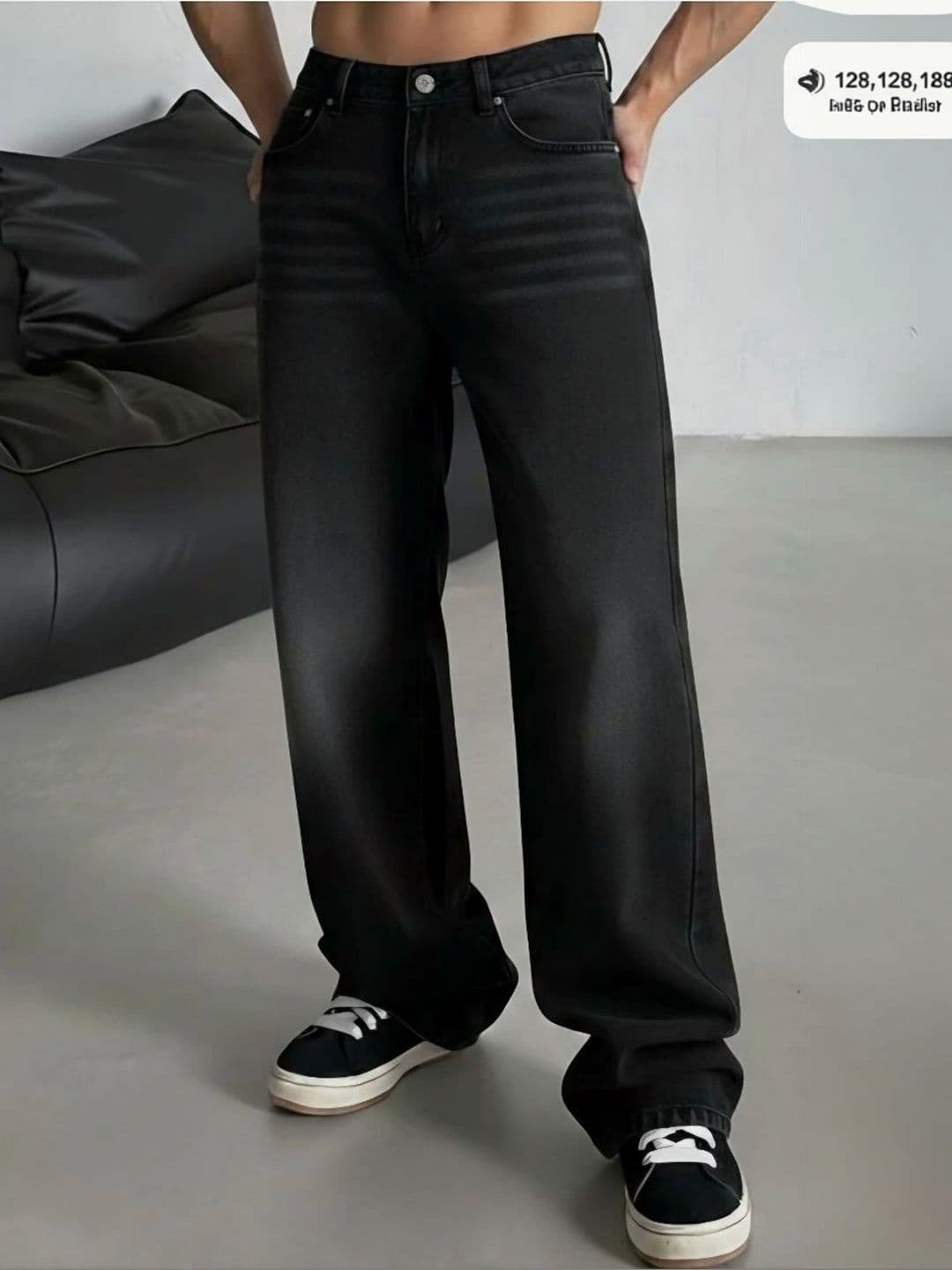KIYANA IMITATION Men Comfort Straight Fit Mid-Rise Low Distress Jeans thumbnail 3