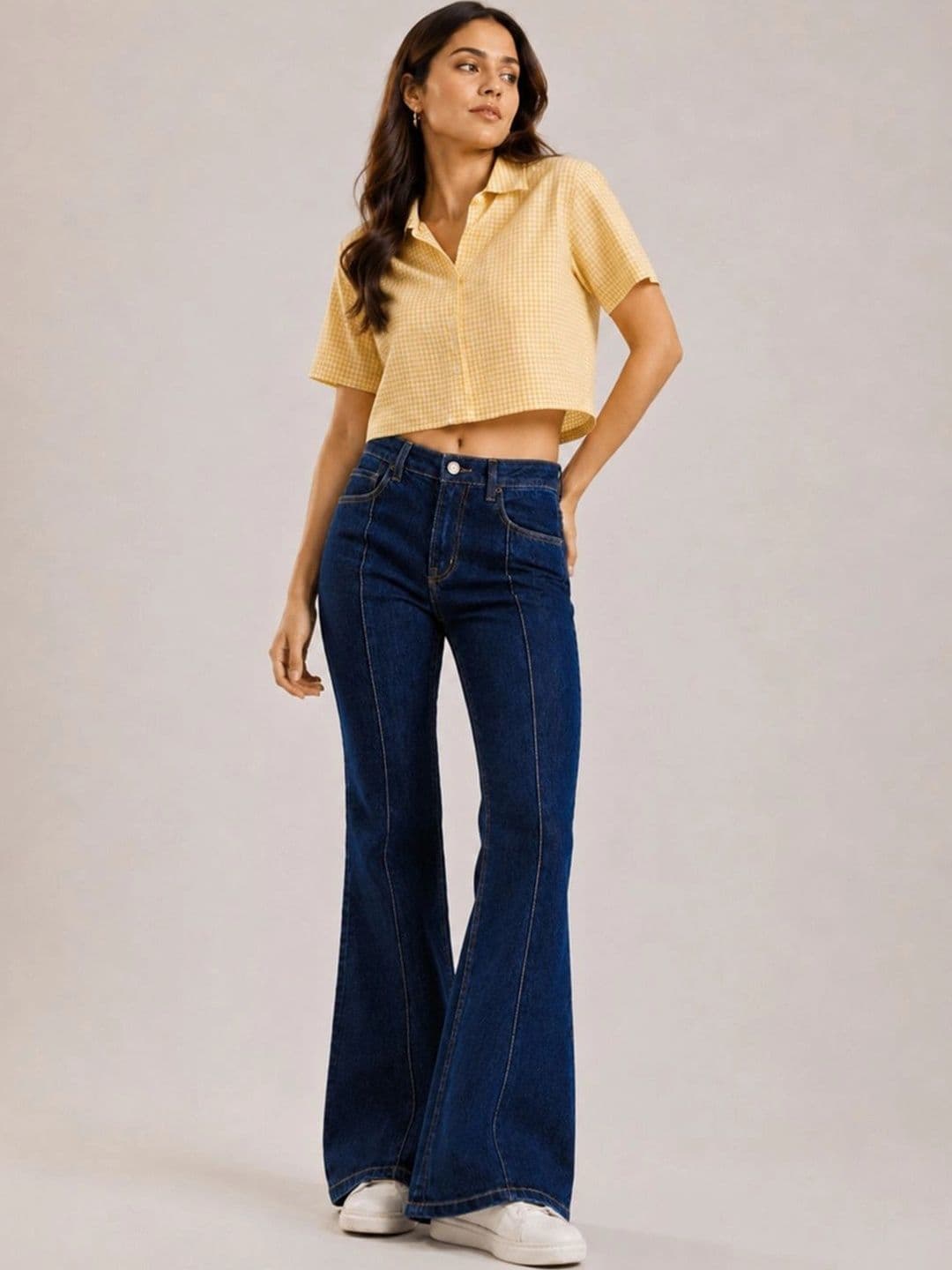 VARNI ENTERPRISE Women Jean Bootcut High-Rise Stretchable Jeans thumbnail 5