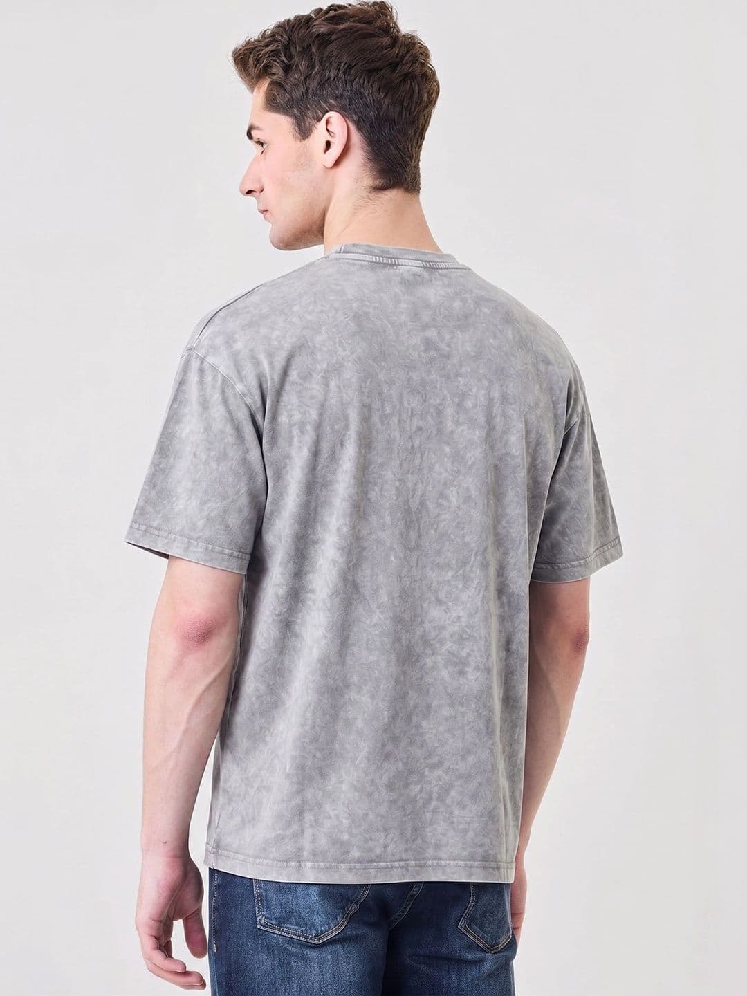 Moda Rapido Men Dyed Drop-Shoulder Sleeves T-shirt thumbnail 5