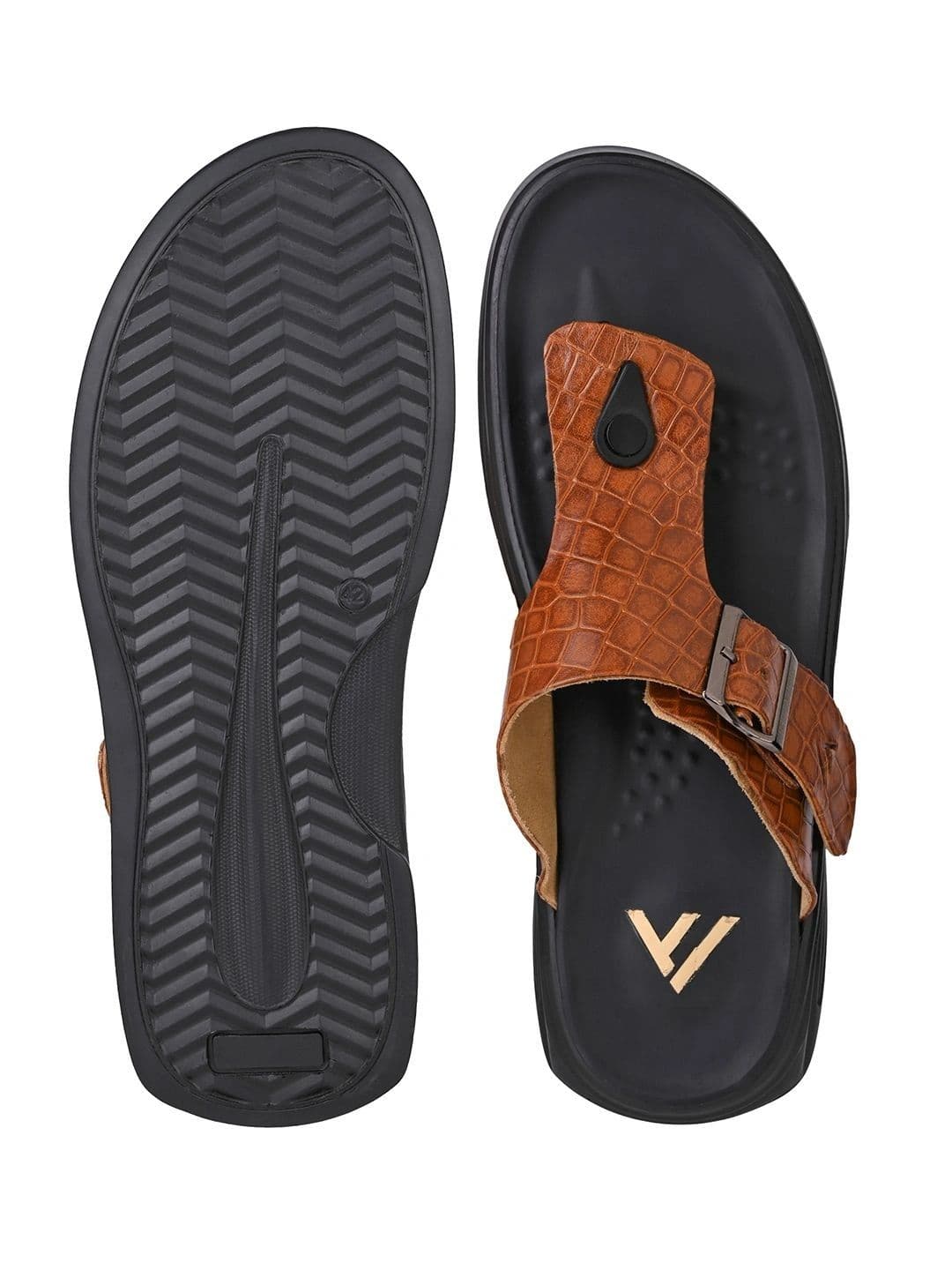 Alberto Torresi Men Embellished Thong Flip-Flops thumbnail 4