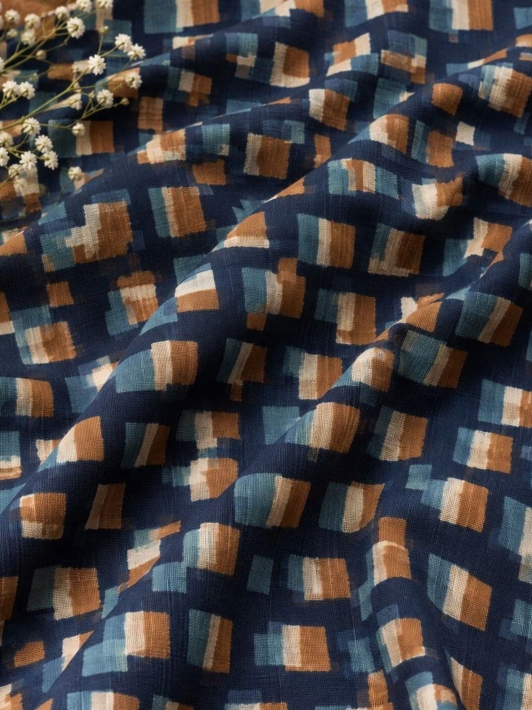 KALINI Women Geometric Printed Halter Neck Kurta thumbnail 3