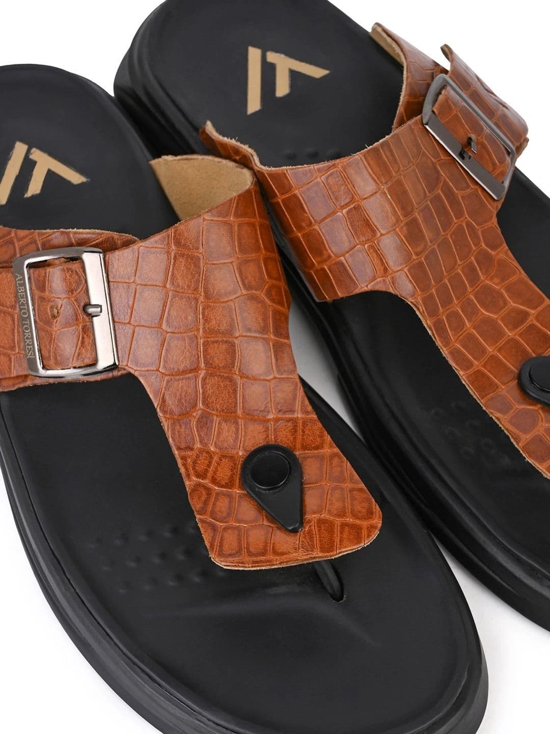 Alberto Torresi Men Embellished Thong Flip-Flops thumbnail 6