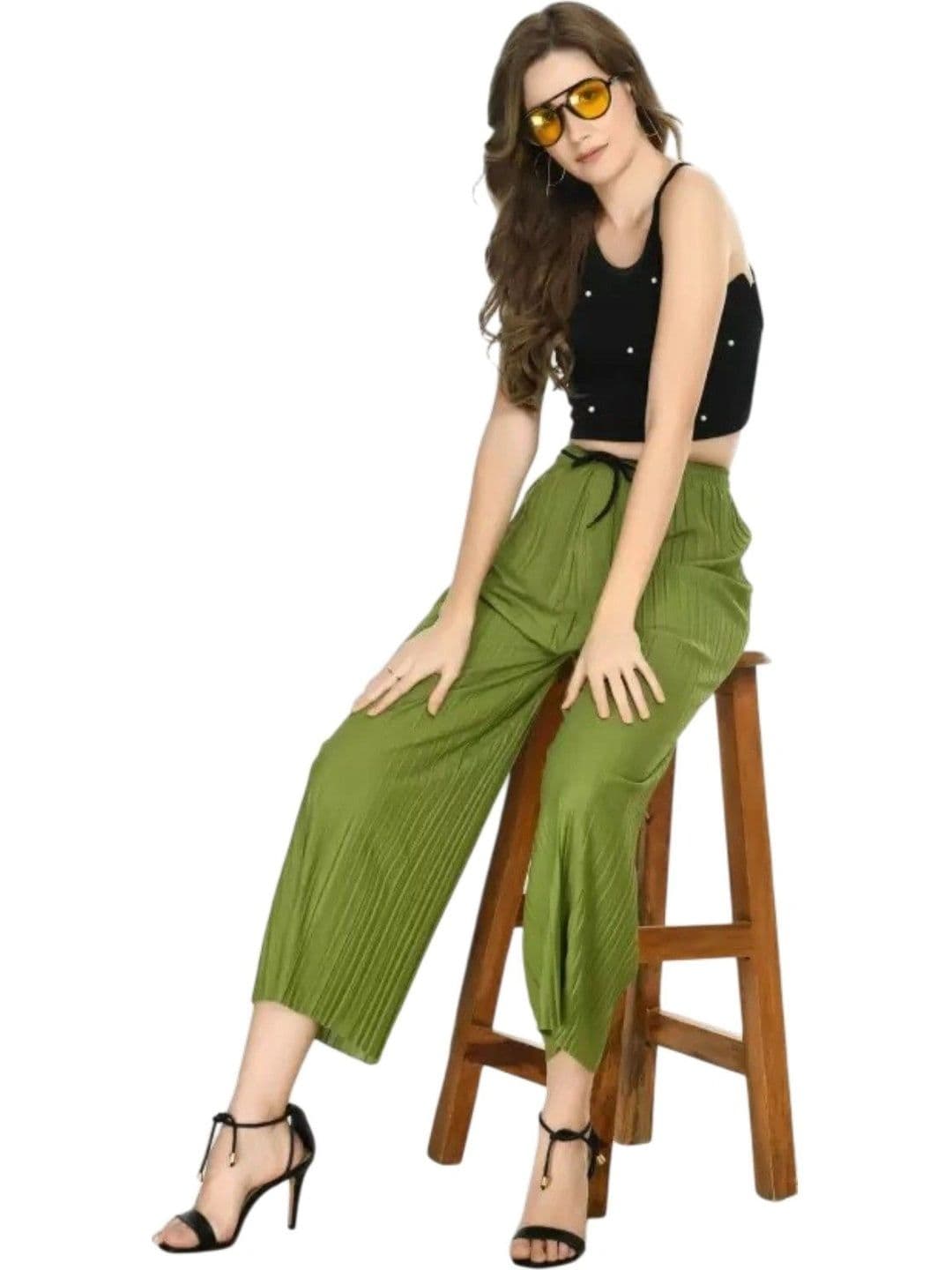Galsmaky Women Linen Blend Palazzos thumbnail 5