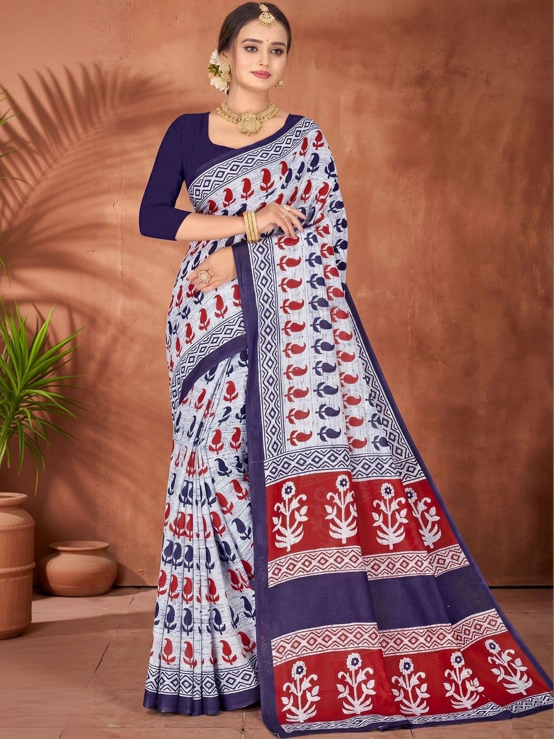 Moda Rapido Pure Cotton Saree - view 1