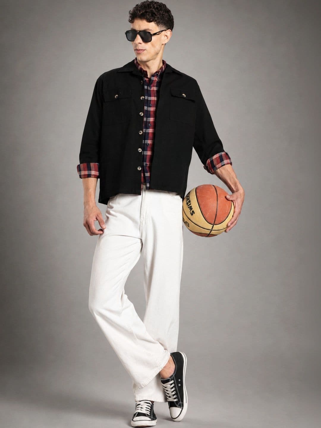7TH LEGION Men Relaxed Boxy Sheer Casual Shirt thumbnail 2