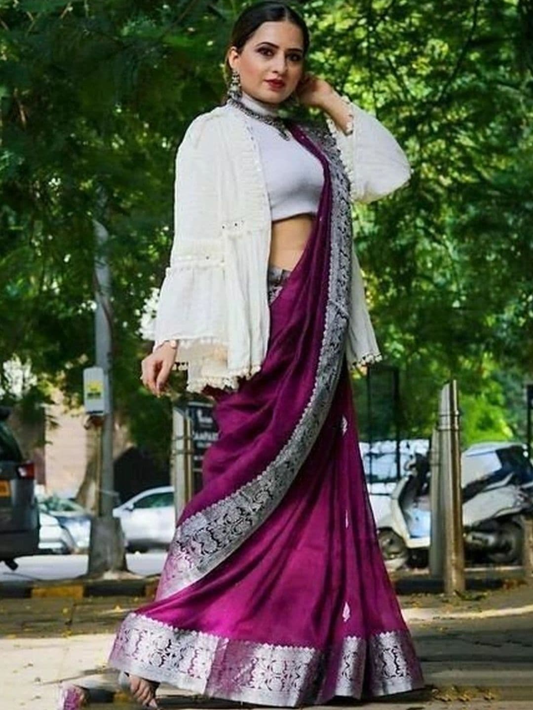 revika Woven Design Zari Art Silk Designer Kanjeevaram Saree thumbnail 2