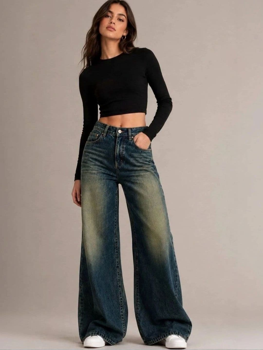 Encrypt Women High-Rise Light Fade Jeans - view 1