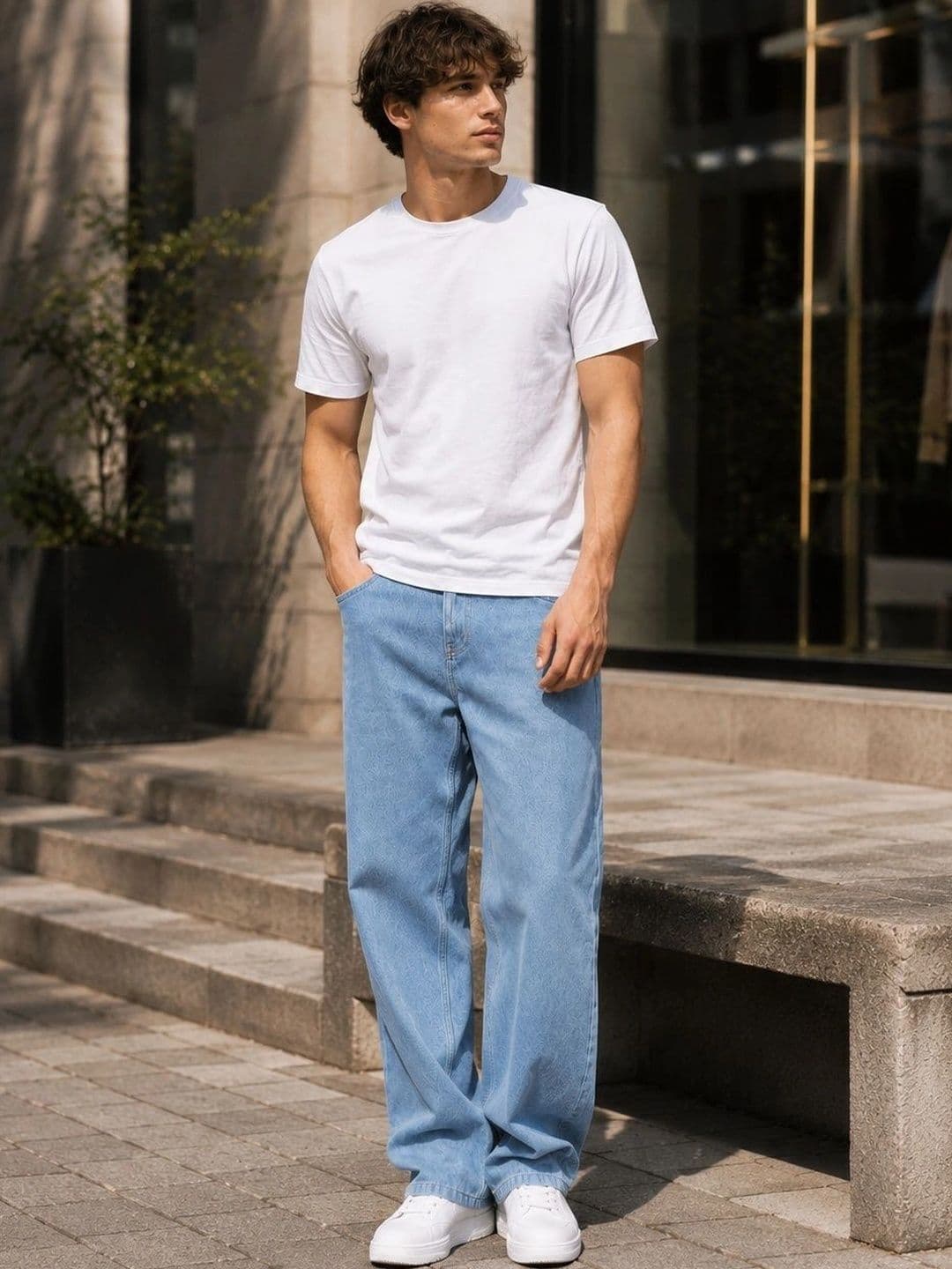 Moda Rapido Men Straight Fit Mid-Rise Stretchable Jeans thumbnail 3