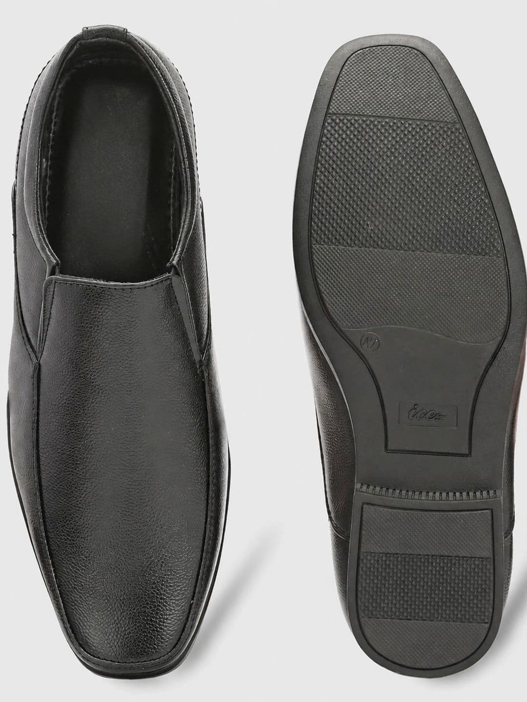 INVICTUS Men Textured Synthetic Leather Formal Slip-Ons thumbnail 2