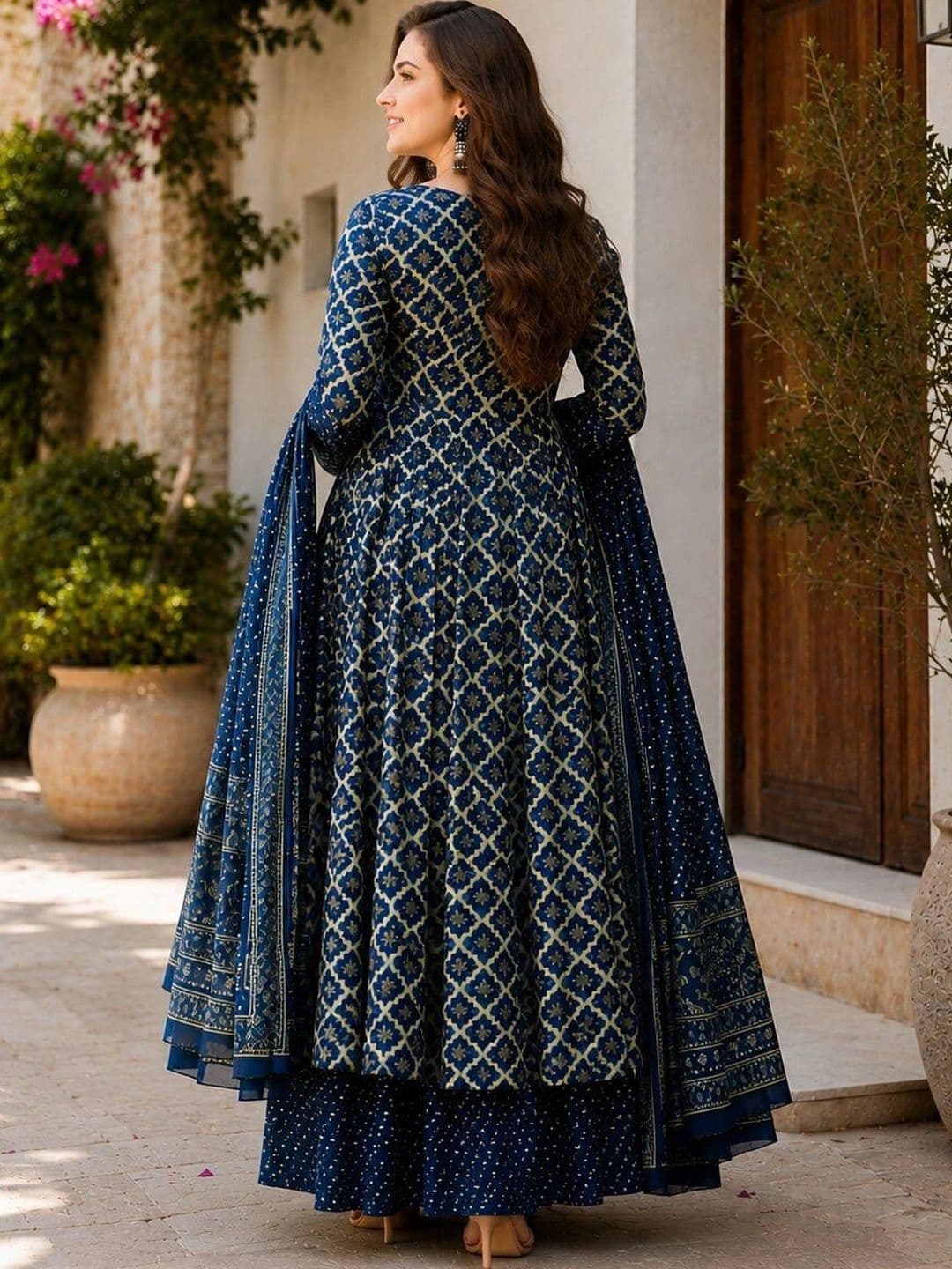 Chhipa Prints Women Printed Regular Kurta with Palazzos & With Dupatta thumbnail 3