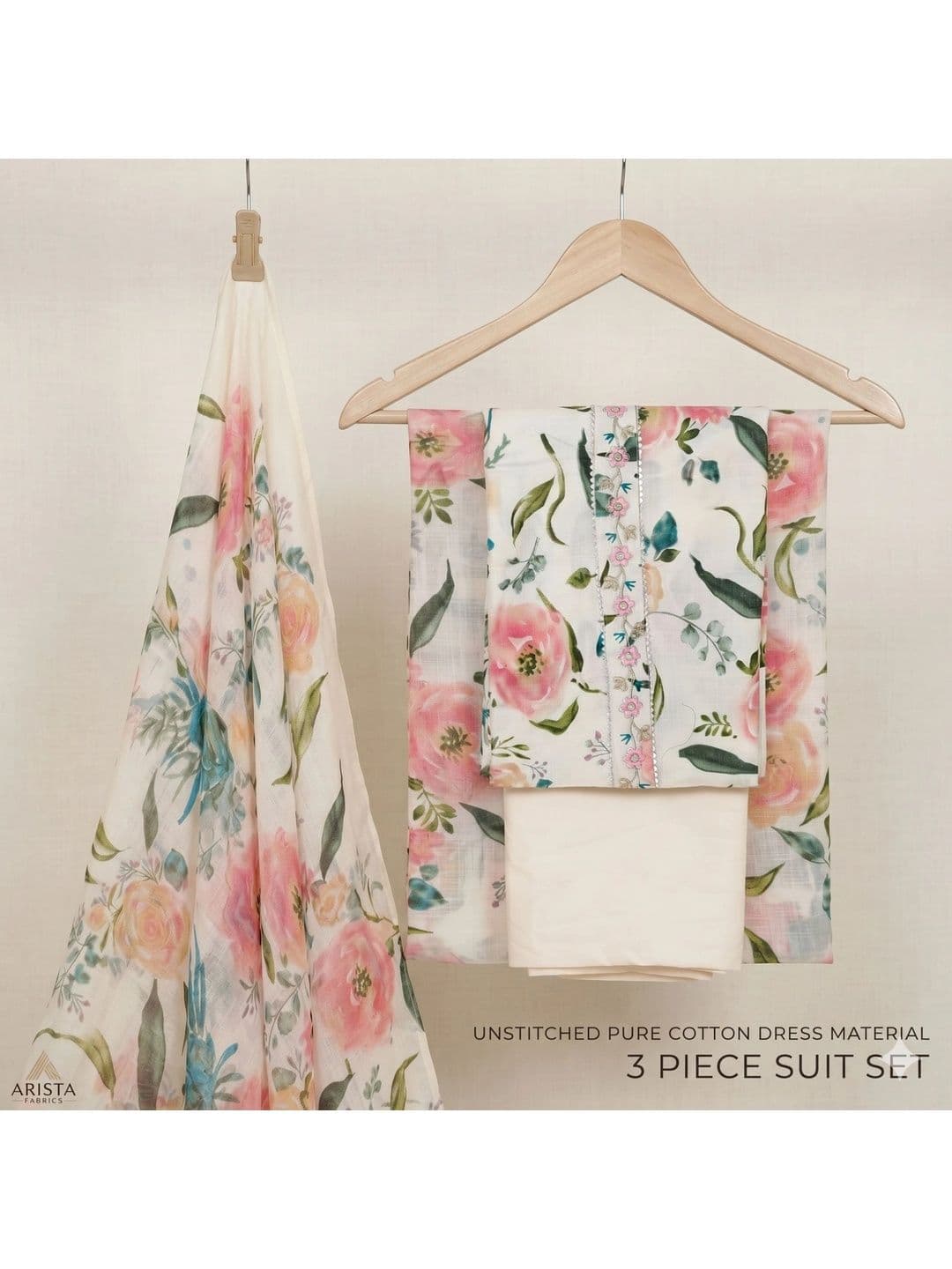 Peshe Printed Unstitched Dress Material thumbnail 2