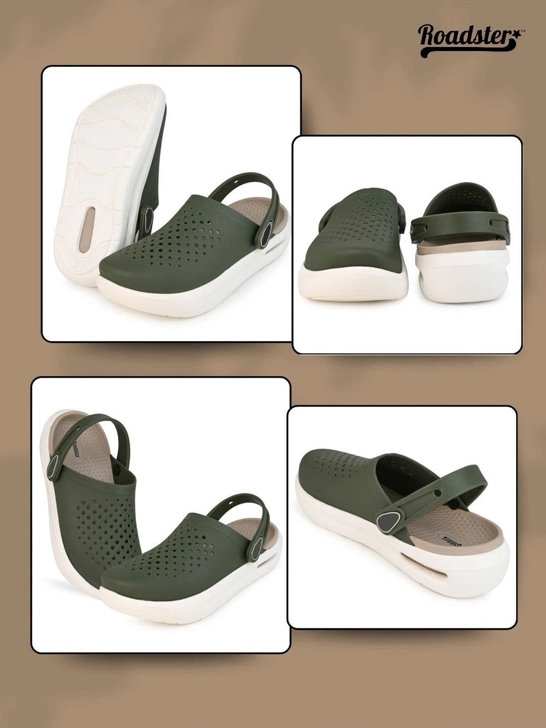 Roadster Men Lightweight Comfort Croslite Clogs thumbnail 5