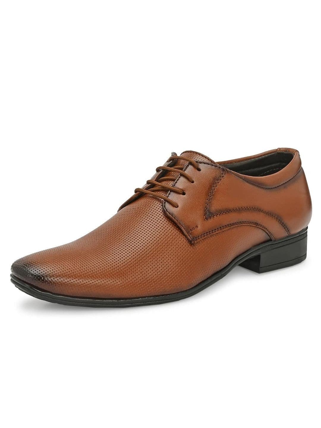 INVICTUS Men Textured Synthetic Leather Formal Derbys thumbnail 5