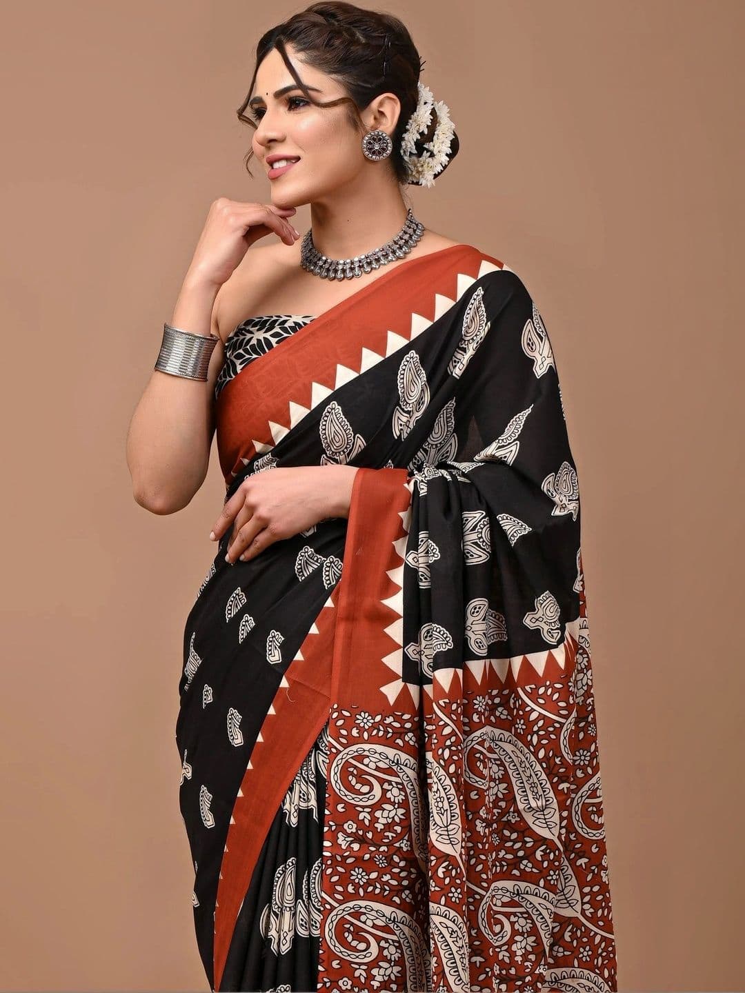 Moda Rapido Pure Cotton Saree thumbnail 3