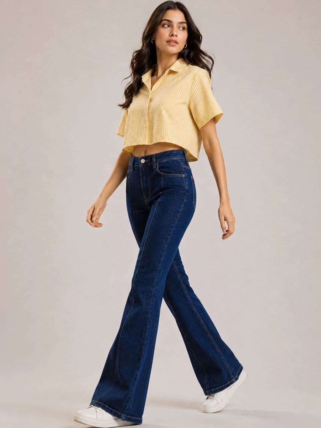 VARNI ENTERPRISE Women Jean Bootcut High-Rise Stretchable Jeans thumbnail 7
