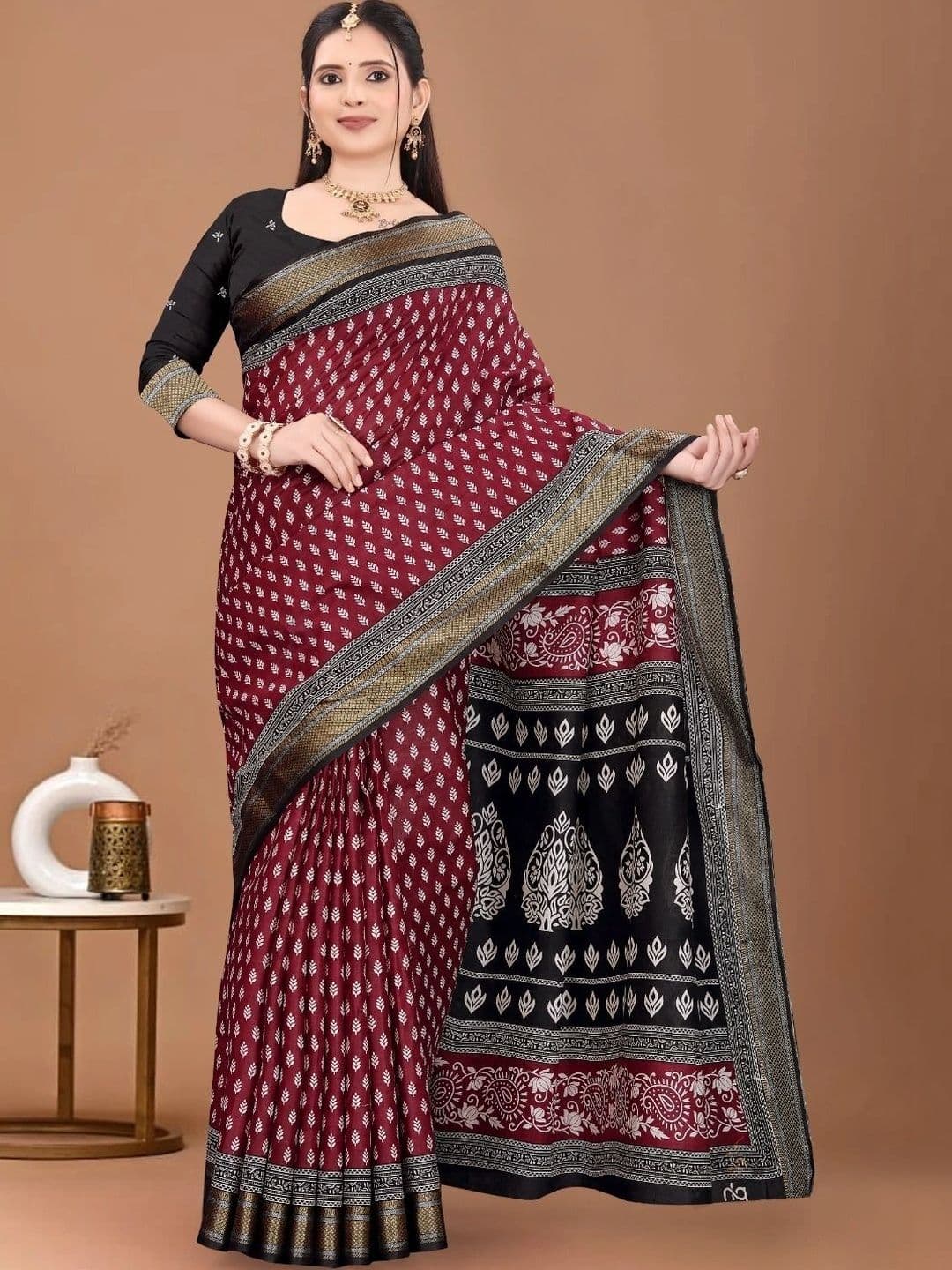 Moda Rapido Pure Cotton Saree - view 1