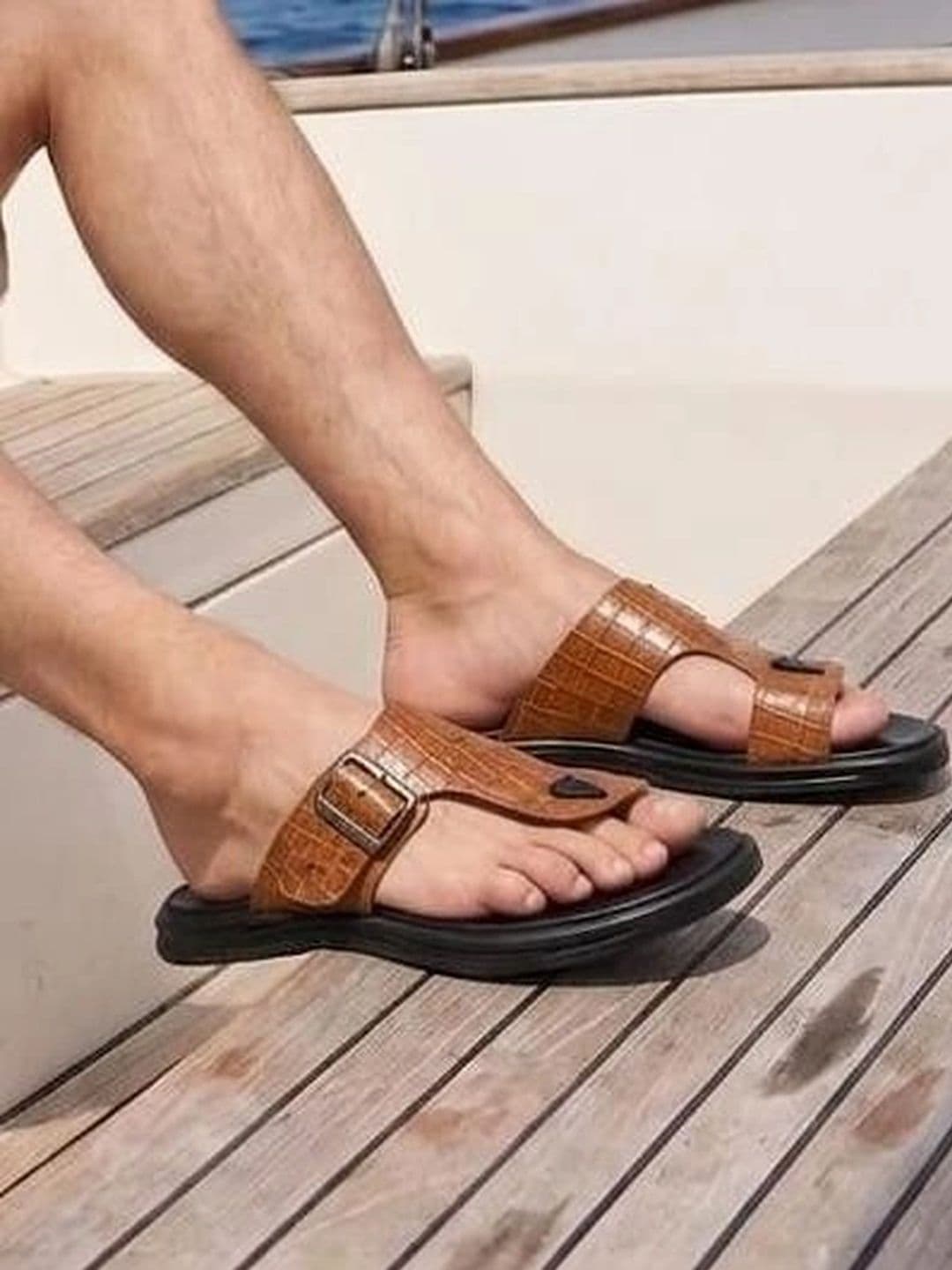 Alberto Torresi Men Embellished Thong Flip-Flops - view 1