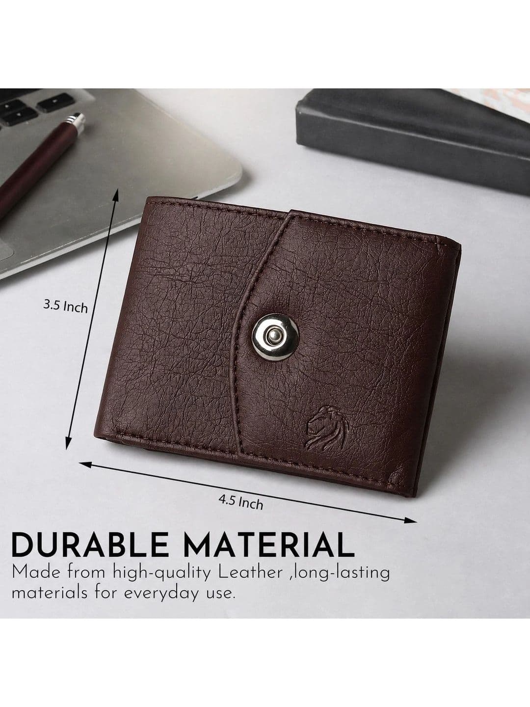 VEMILIO Men Textured PU Two Fold Wallet thumbnail 6