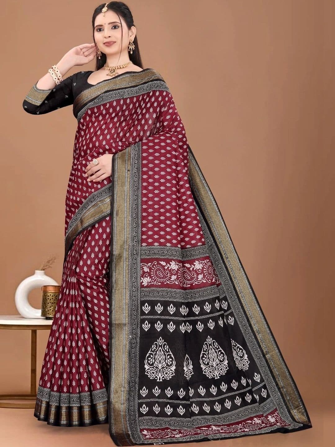 Moda Rapido Pure Cotton Saree thumbnail 4