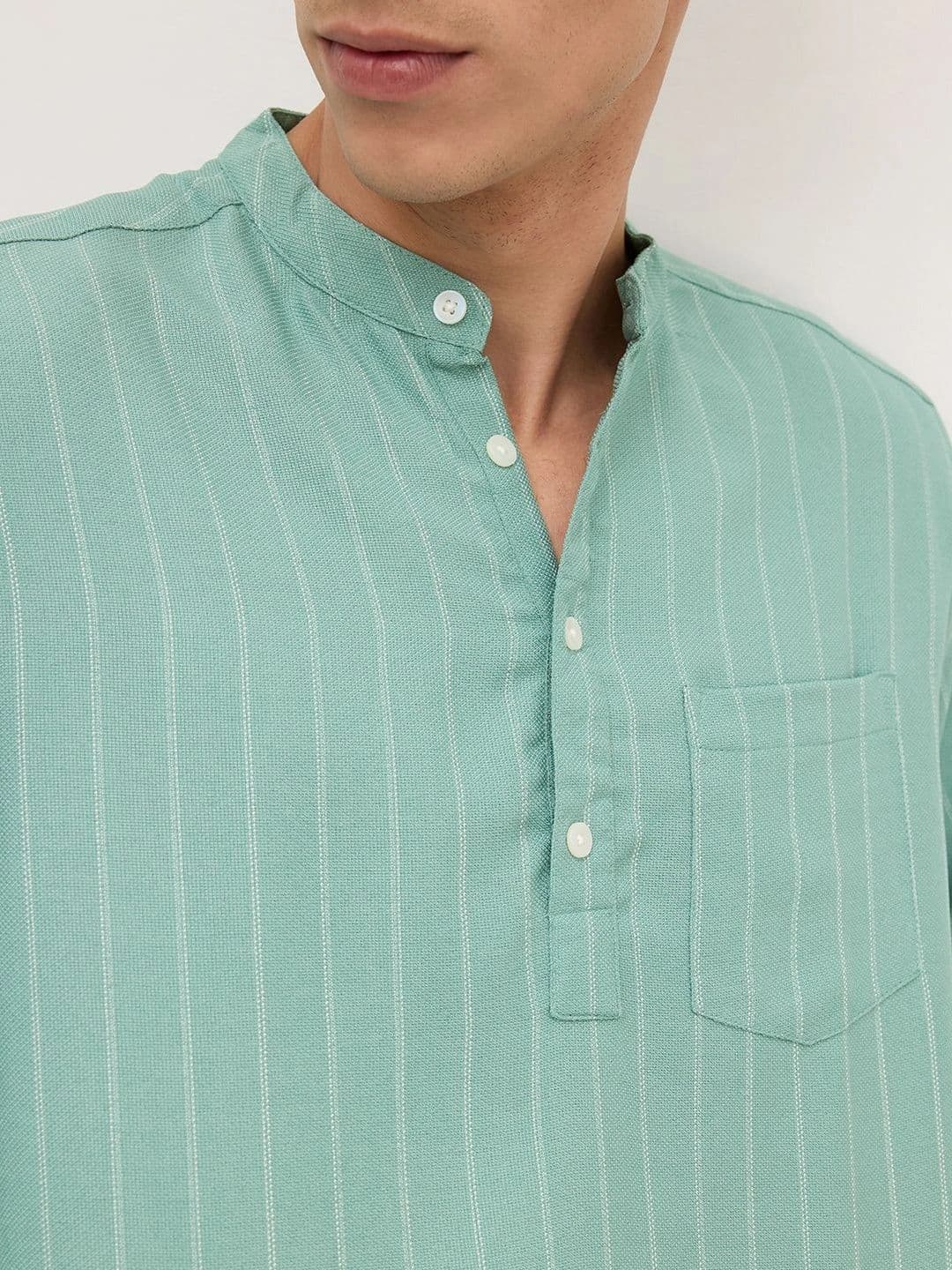 VASTRADO Men Striped Kurta thumbnail 4