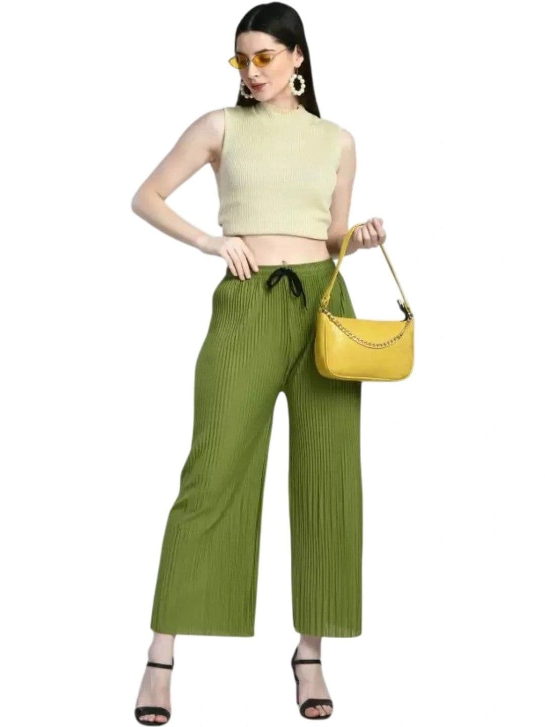 Galsmaky Women Linen Blend Palazzos thumbnail 3