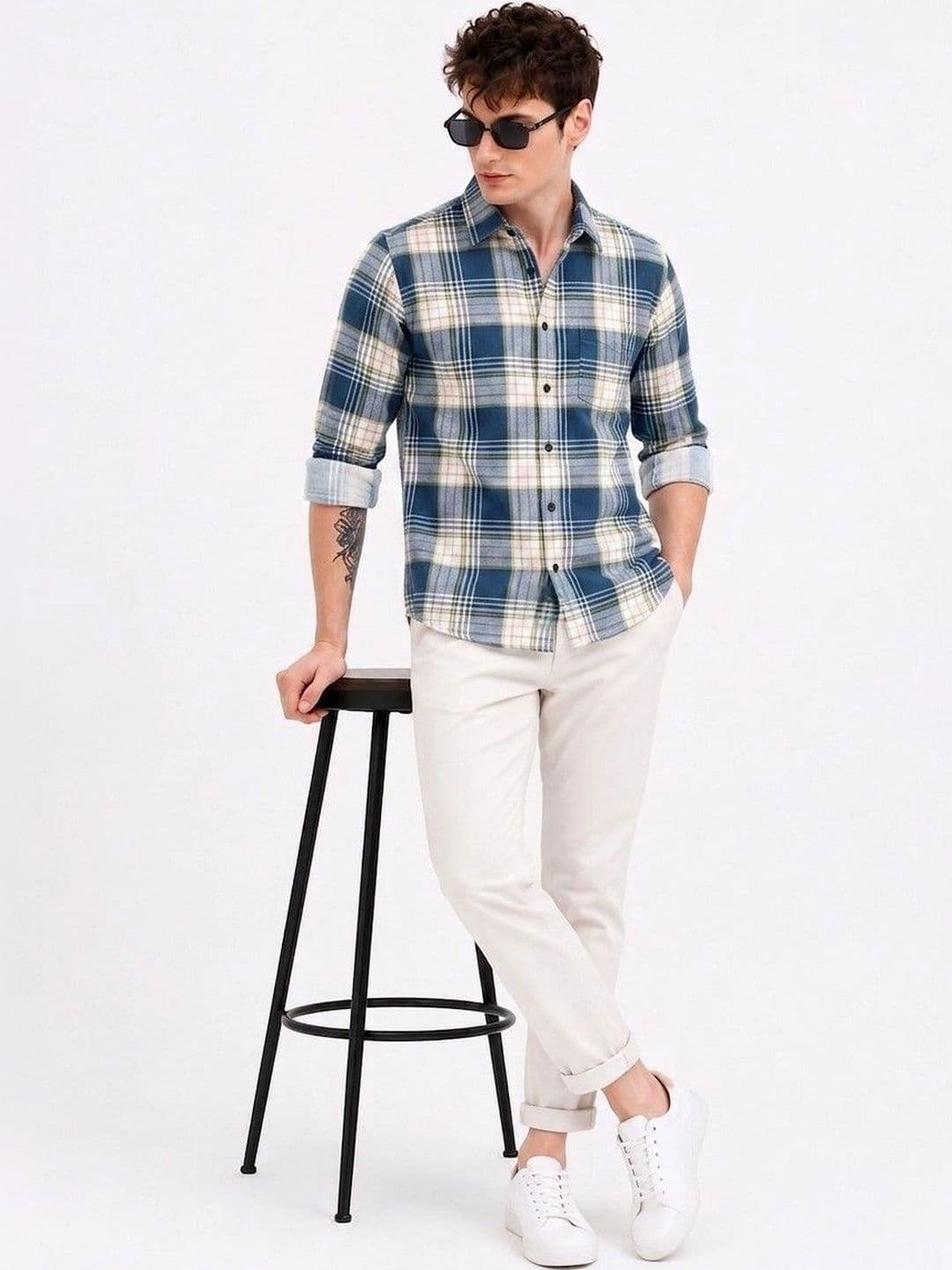 Falconwear Men Tartan Checks Checked Casual Shirt thumbnail 6