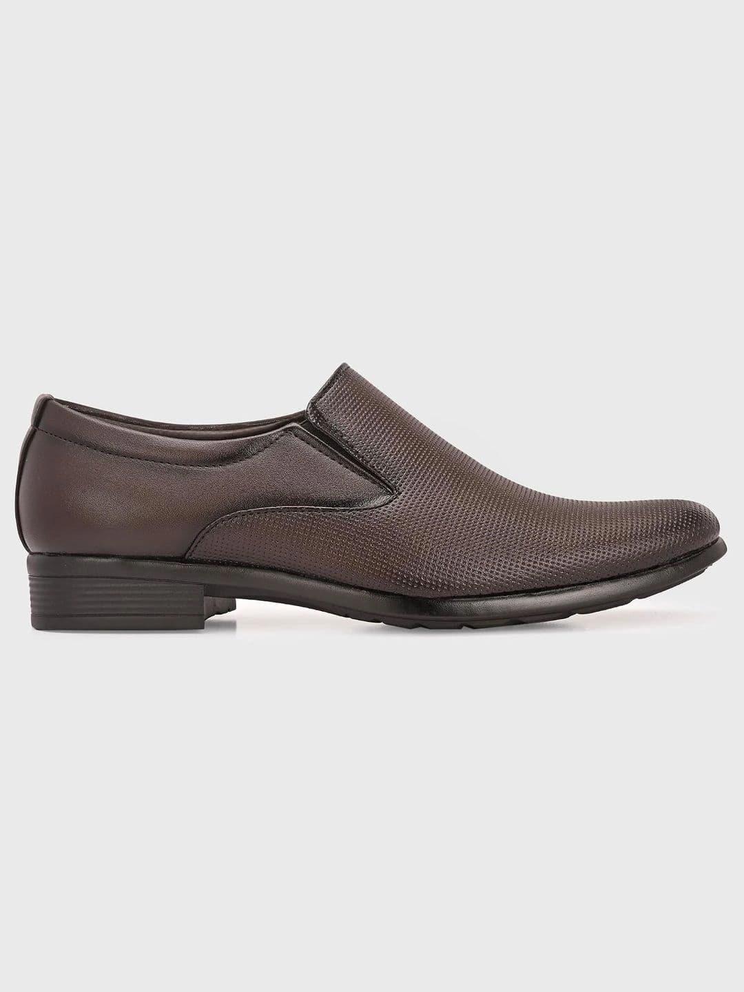 INVICTUS Men Textured Synthetic Leather Formal Slip-Ons thumbnail 5