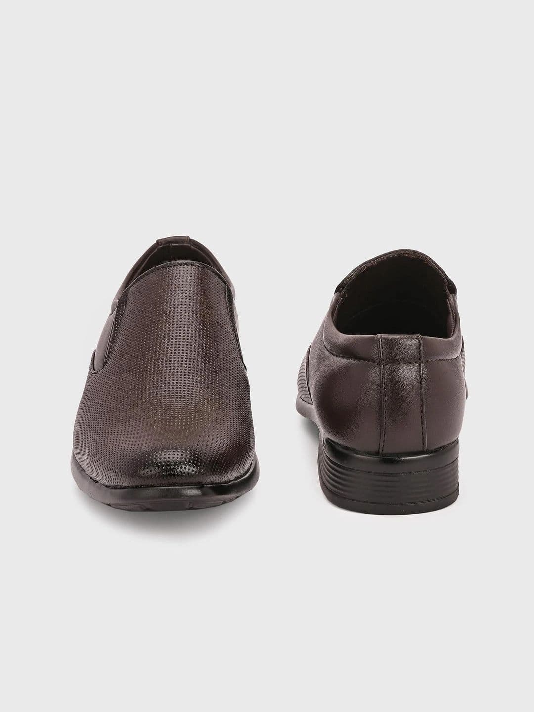 INVICTUS Men Textured Synthetic Leather Formal Slip-Ons thumbnail 3