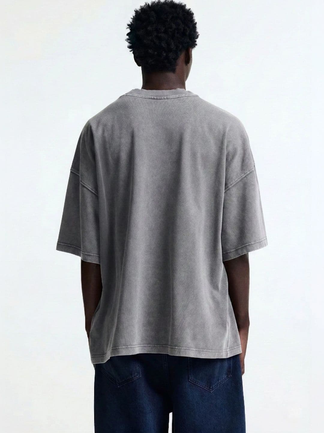 BAESD Men Printed Drop-Shoulder Sleeves T-shirt thumbnail 2