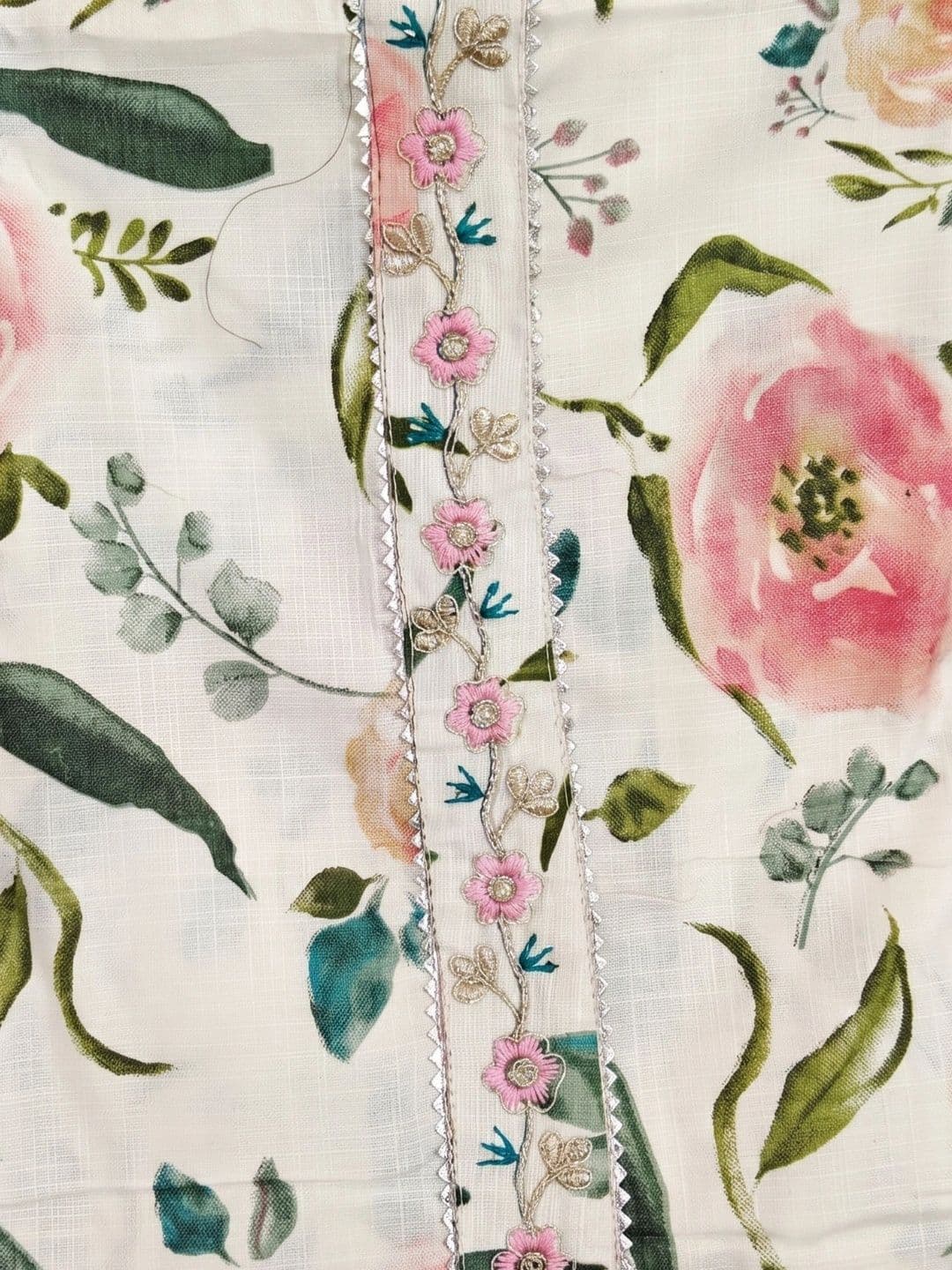 Peshe Printed Unstitched Dress Material thumbnail 3