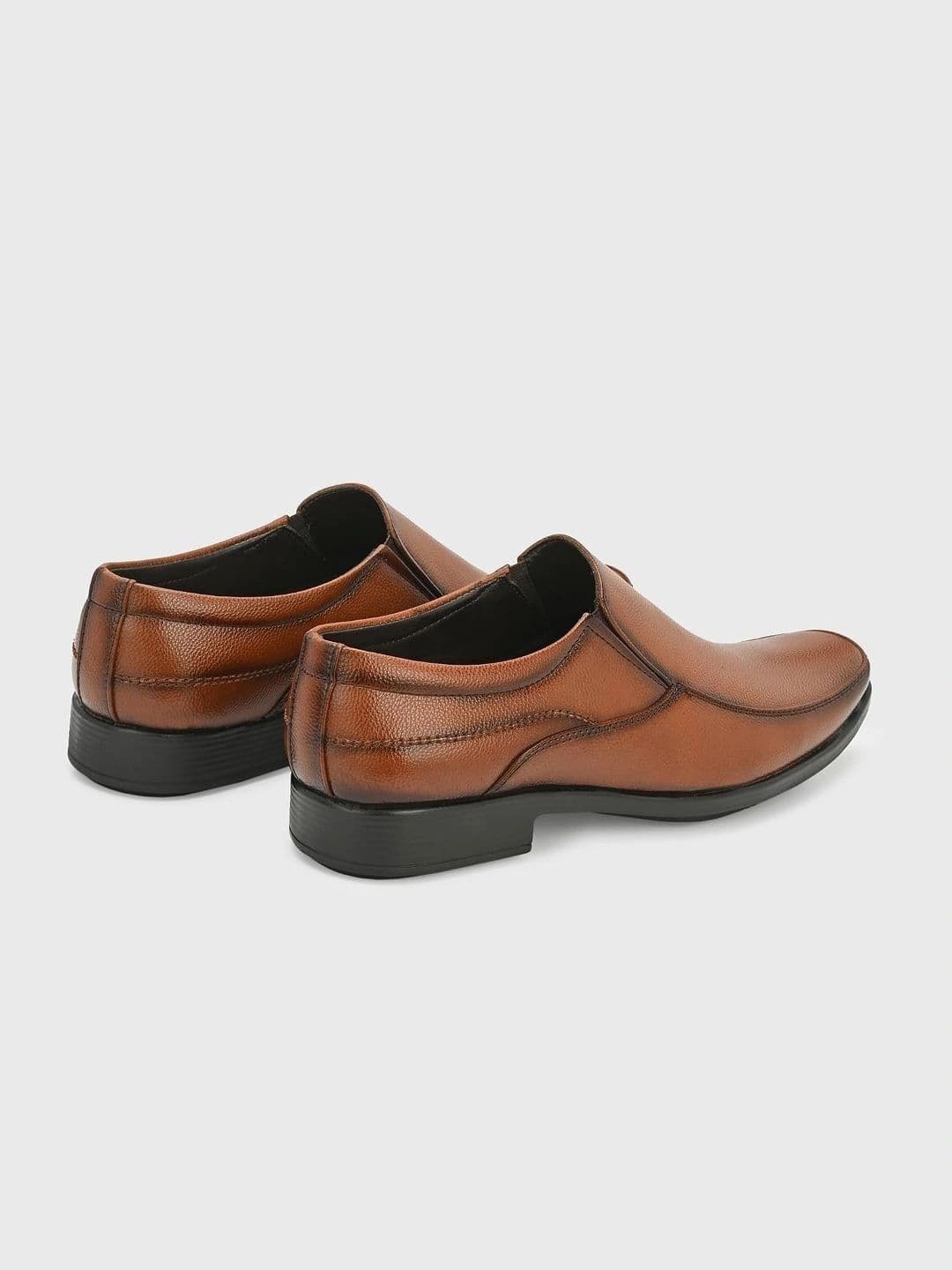 INVICTUS Men Textured Synthetic Leather Formal Slip-Ons thumbnail 5