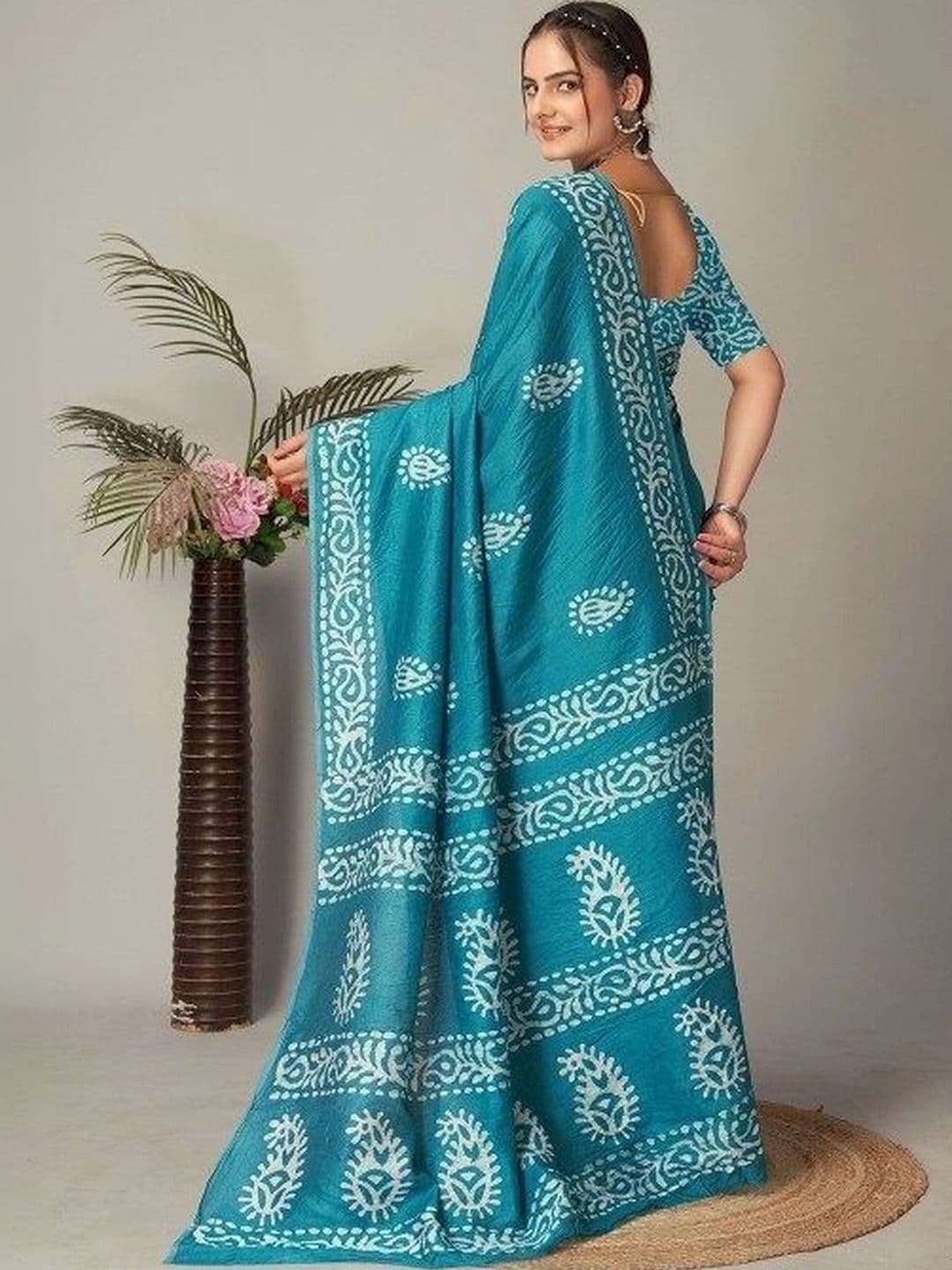Moda Rapido Pure Cotton Saree thumbnail 5