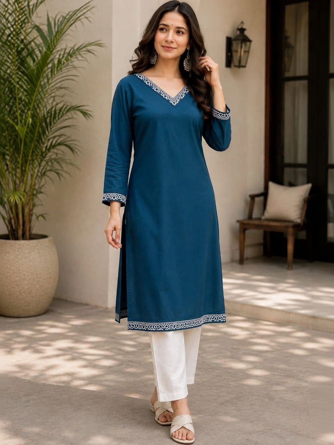 KRF FAB Women Embellished Thread Work Kurta thumbnail 4