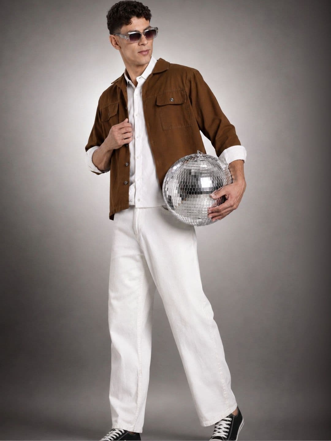 7TH LEGION Men Relaxed Fit Solid Casual Shirt thumbnail 2