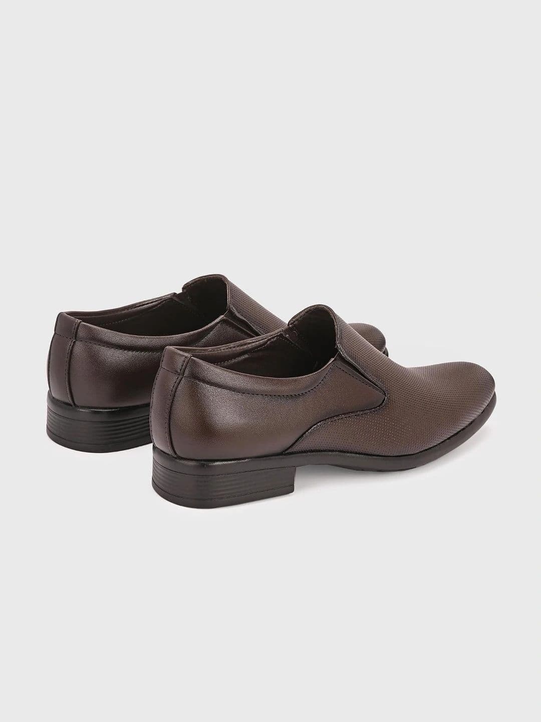 INVICTUS Men Textured Synthetic Leather Formal Slip-Ons thumbnail 7