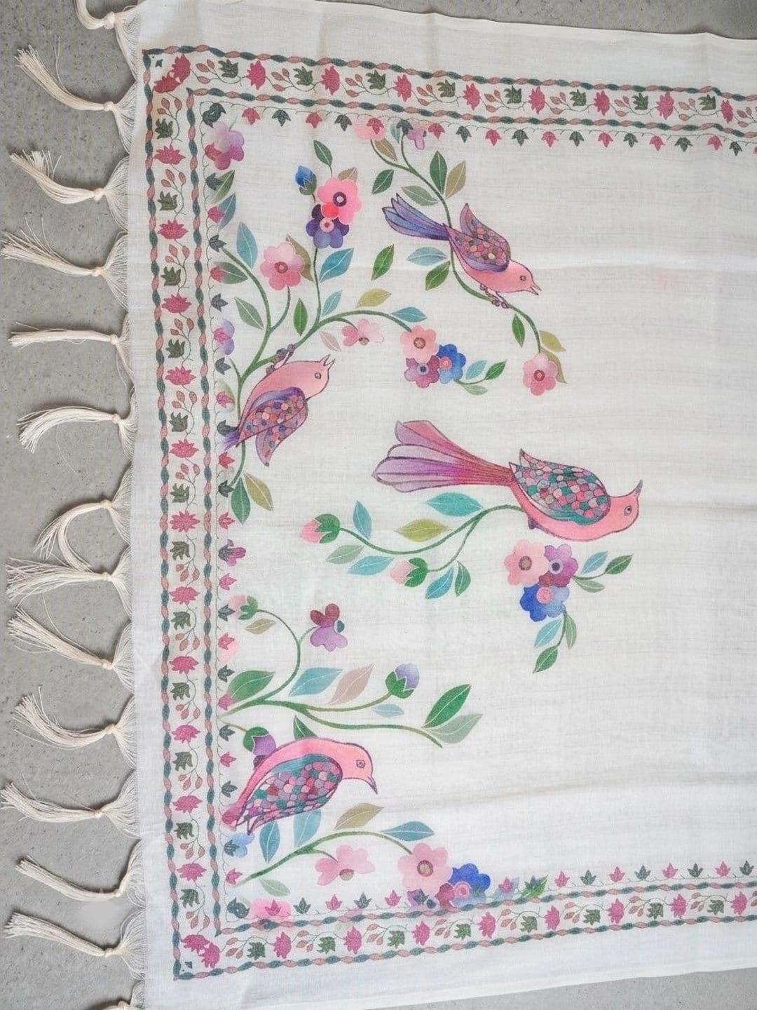 WaCraz Printed Linen Semi-Stitched Dress Material thumbnail 5
