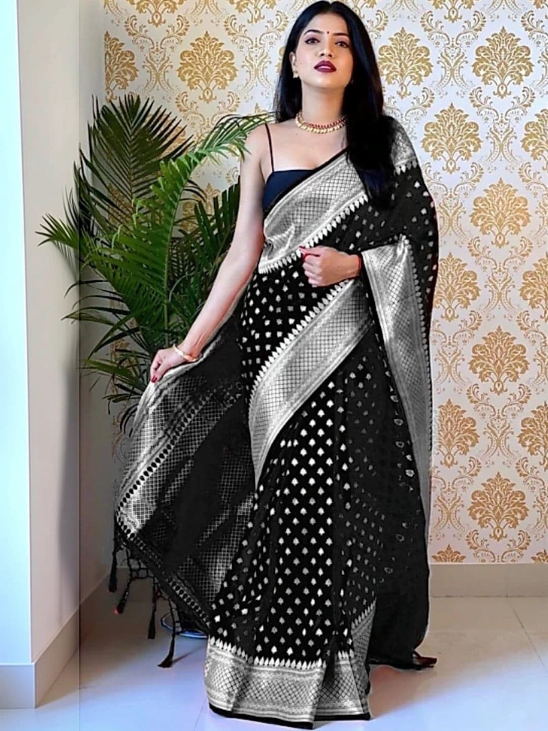 revika Woven Design Zari Art Silk Designer Kanjeevaram Saree - view 1
