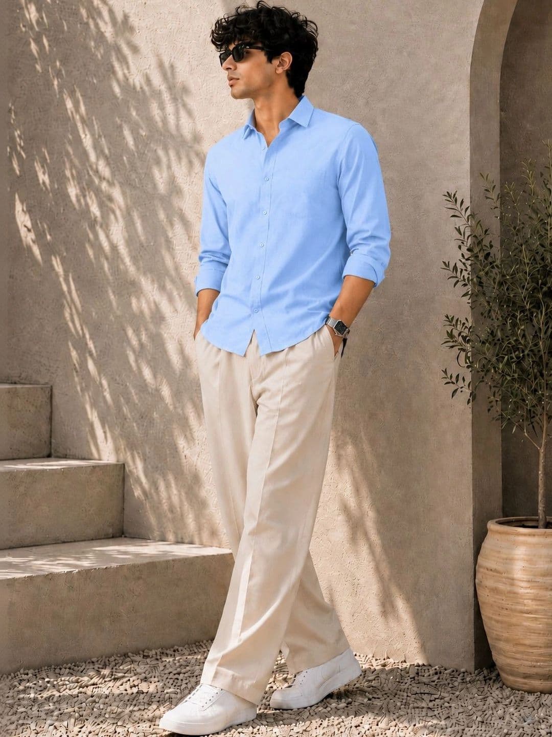 THE BIG ATTIRE Men Classic Casual Shirt - view 1