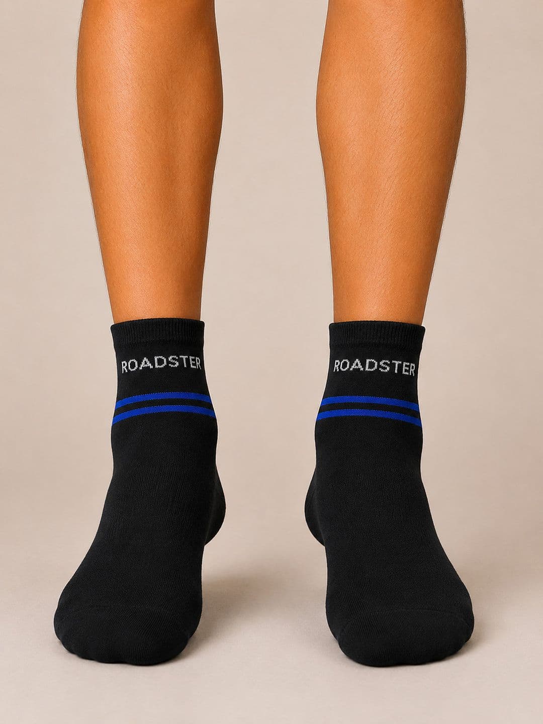 Roadster Men Pack of 3 Cotton Striped Above Ankle Socks thumbnail 6