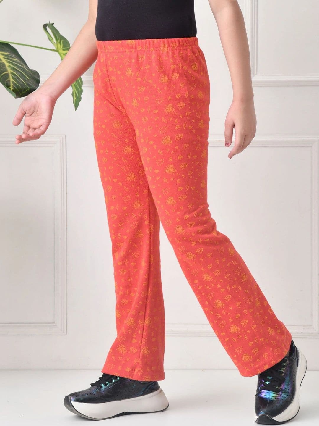 BAESD Girls 2 Printed Knitted Palazzos thumbnail 4