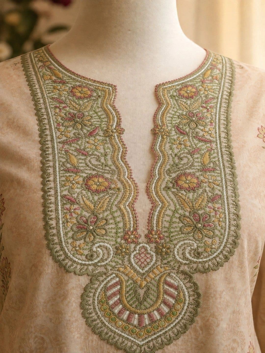LEBBISKA Viscose Rayon Unstitched Dress Material thumbnail 2