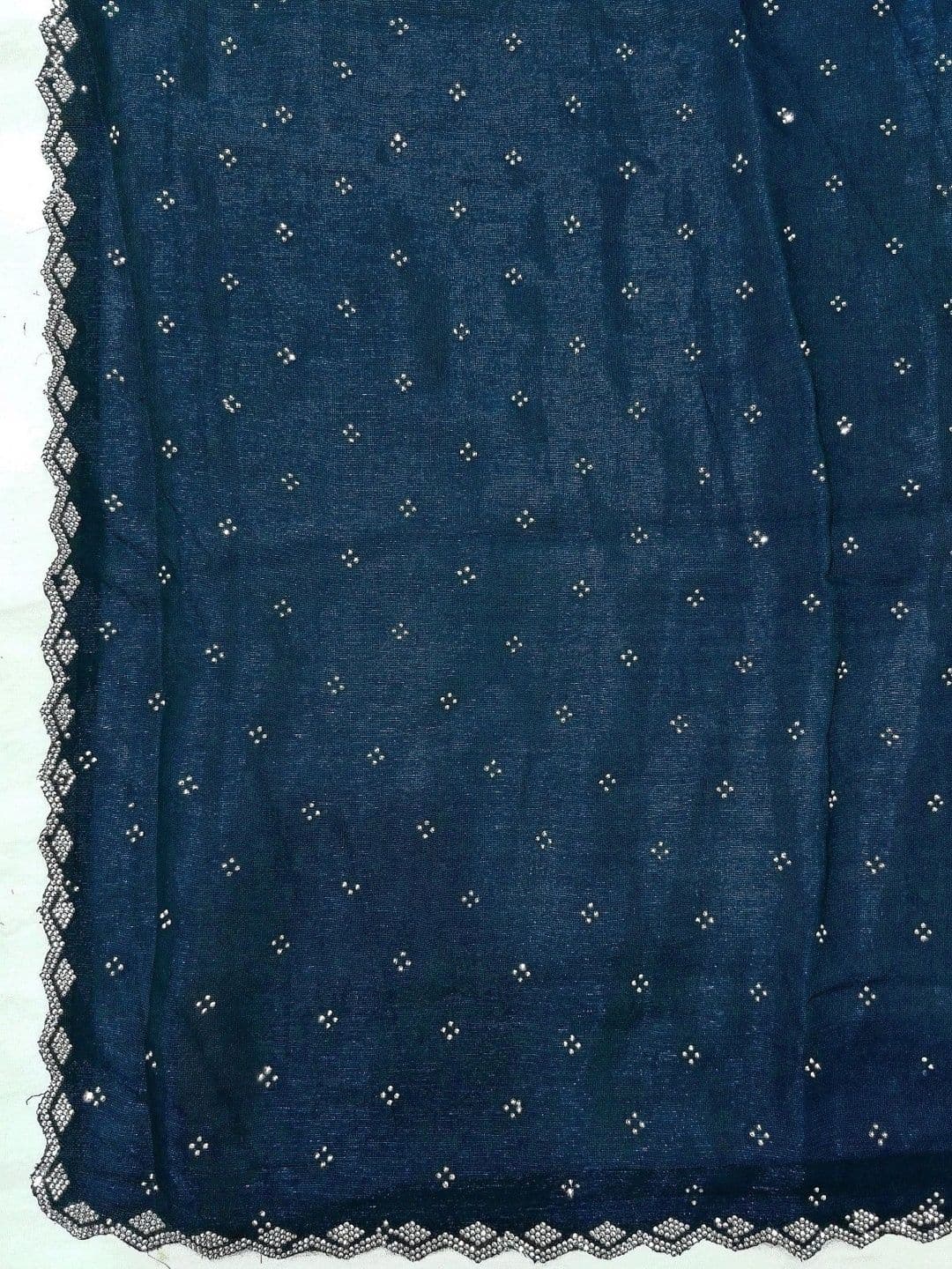 BHOJAL CREATION Embellished Beads and Stones Silk Blend Heavy Work Saree thumbnail 7