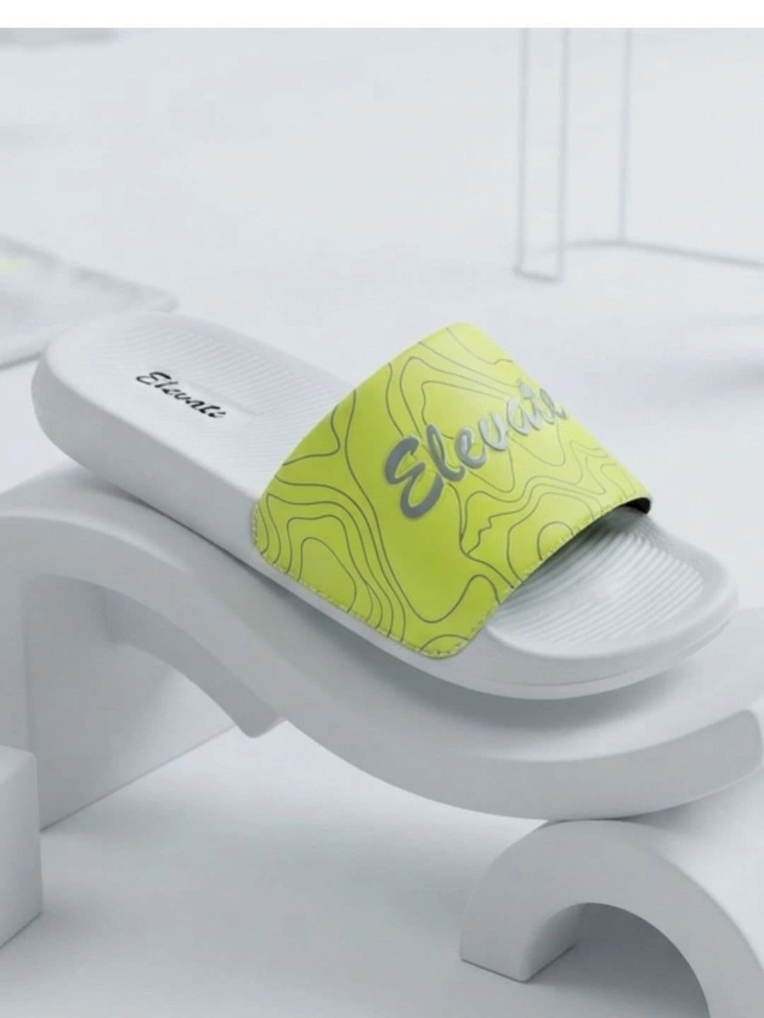 ELEVATE STEPS Men Printed Sliders thumbnail 3
