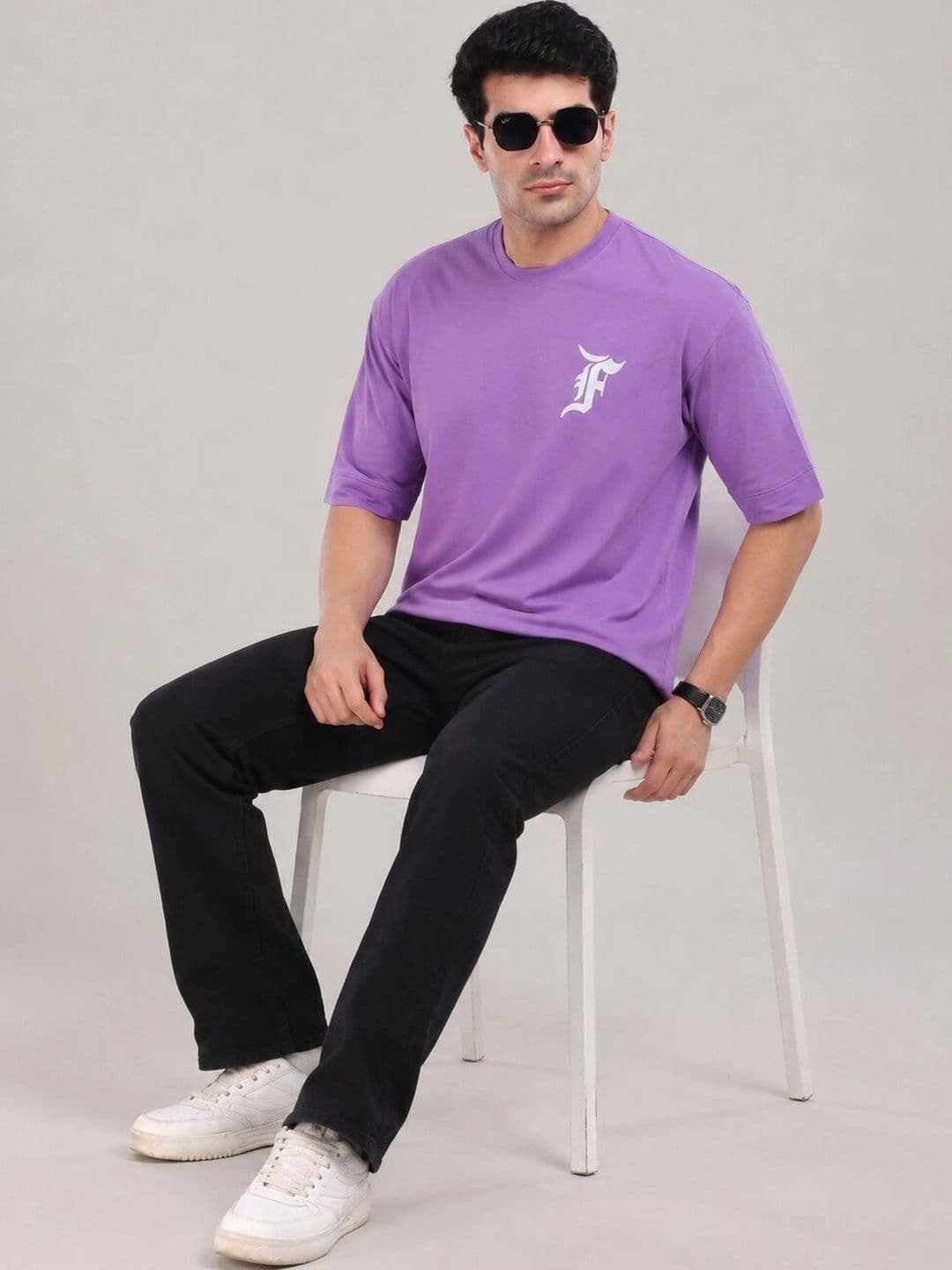 ISPIRIT Men Typography Printed Drop-Shoulder Sleeves T-shirt thumbnail 6