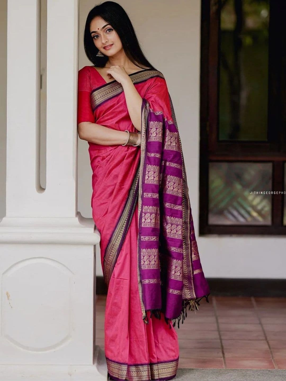 revika Woven Design Zari Art Silk Designer Kanjeevaram Saree - view 1