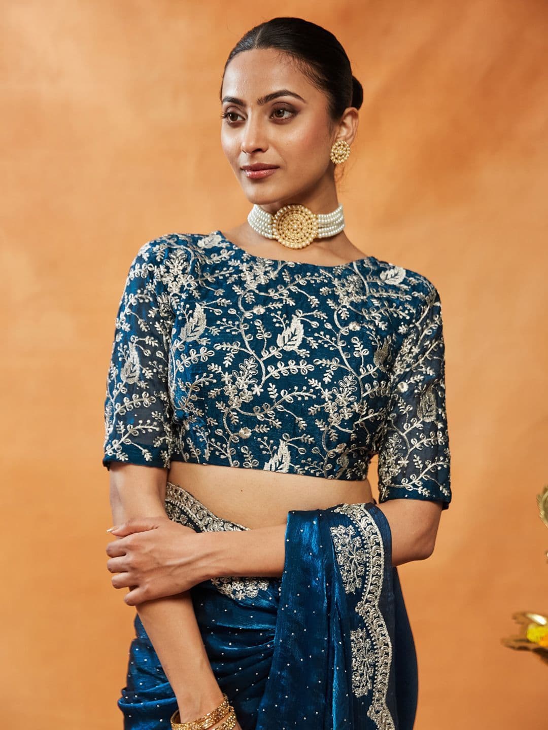 kasee Embellished Embroidered Saree thumbnail 4
