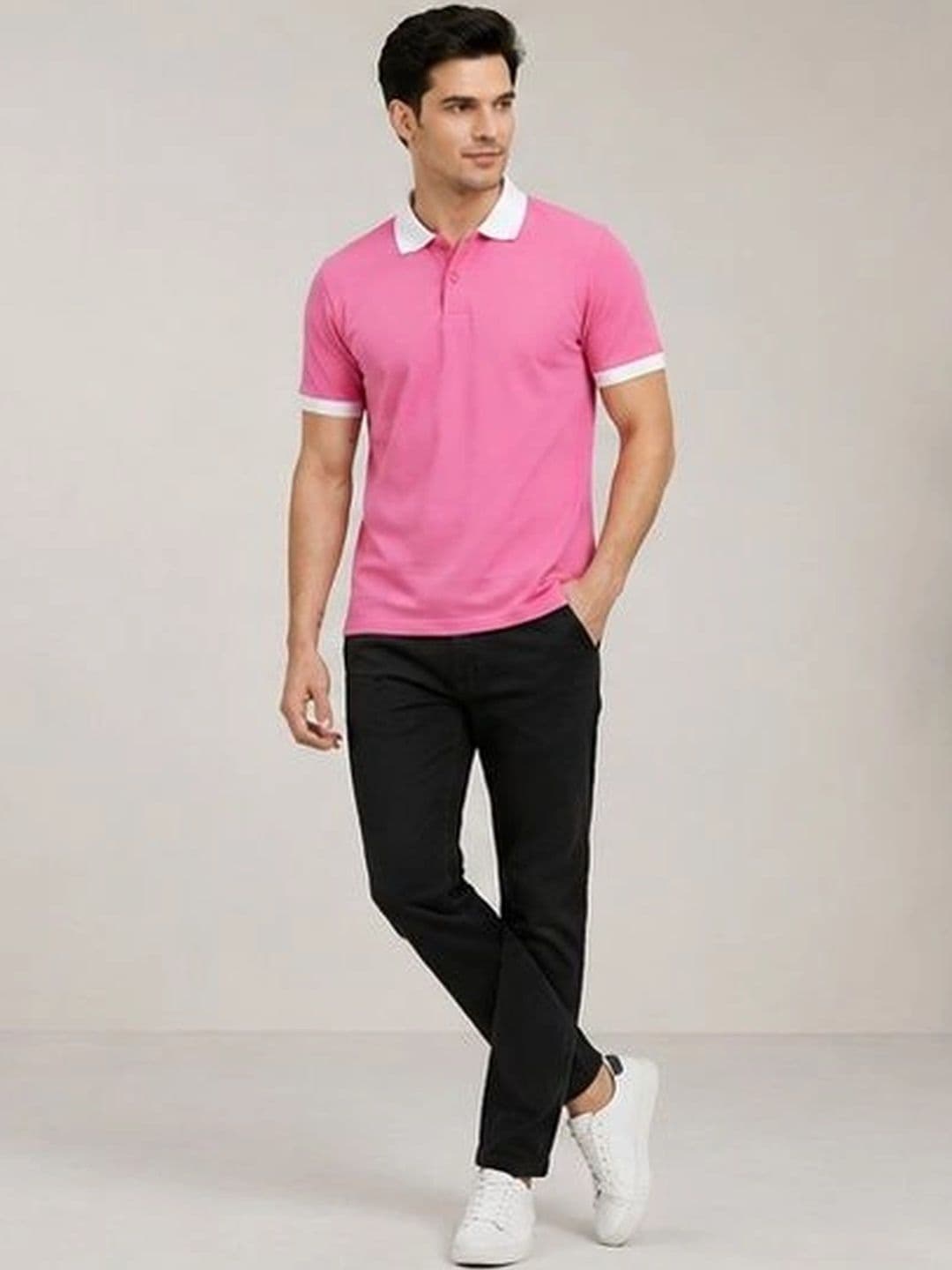 Roadster Men Polo Collar T-shirt thumbnail 3