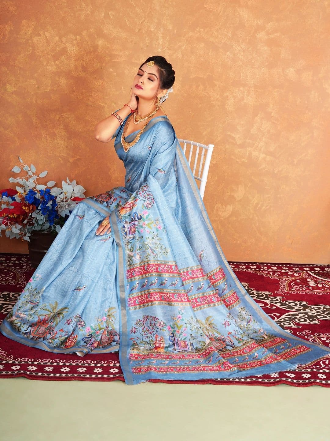 NARIVESH TRENDS Art Silk Saree thumbnail 2
