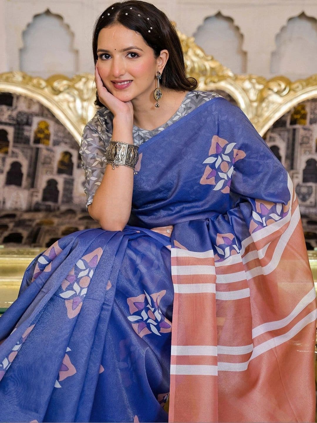 KALINI Pure Georgette Saree thumbnail 3