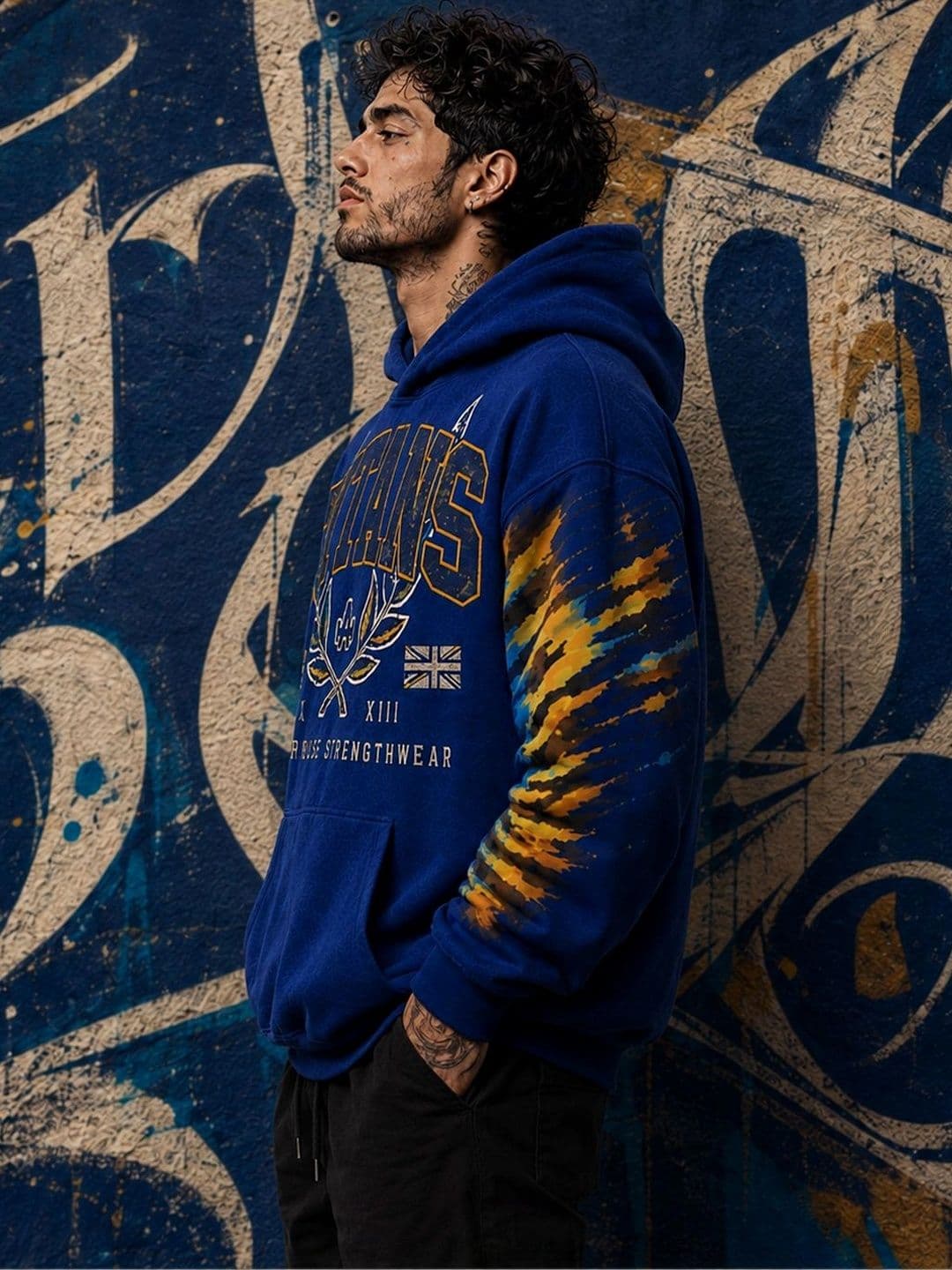 Force Men Printed Hooded Sweatshirt thumbnail 4